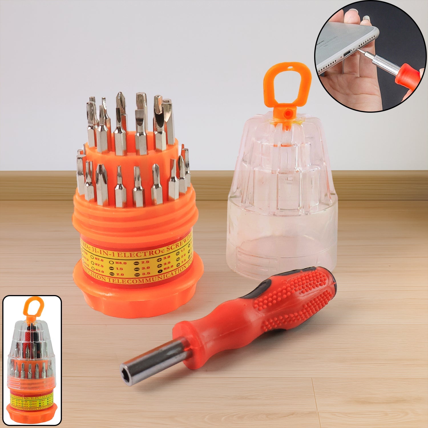 (SET OF 4PC) SCREWDRIVER SET, STEEL 31 IN 1 WITH 30 SCREWDRIVER BITS, PROFESSIONAL MAGNETIC DRIVER SET, B Grade (SET OF 4PC) SCREWDRIVER SET, STEEL 31 IN 1 WITH 30 SCREWDRIVER BITS, PROFESSIONAL MAGNETIC DRIVER SET, B Grade